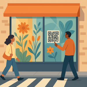 Interior de local con señalética de diseño emocional en madera y cerámica con mensajes inspiradores.